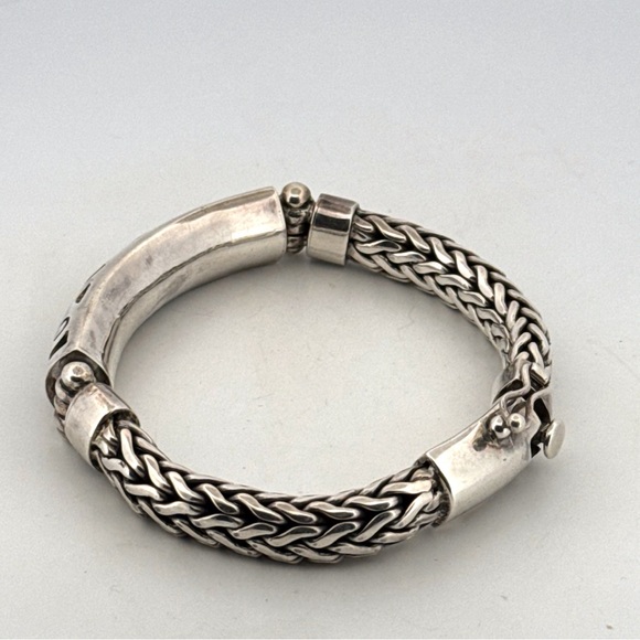 Artisan Handmade Sterling Silver Braided Bracelet - Picture 3 of 10